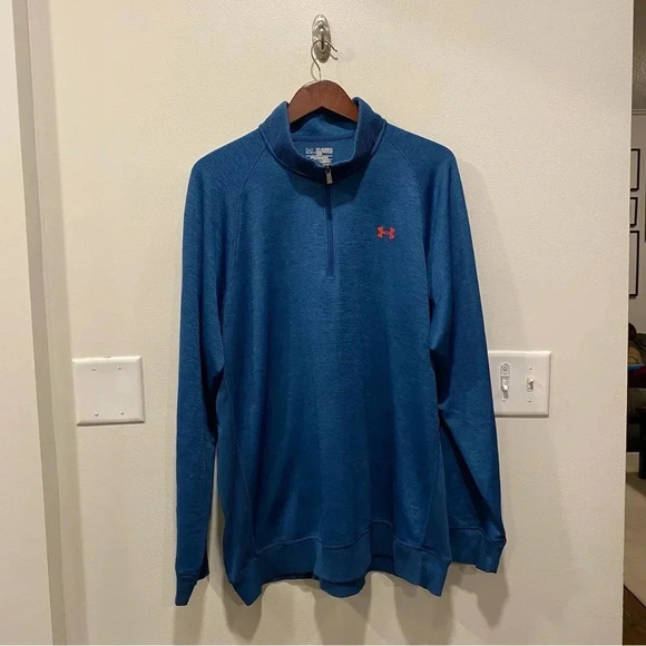 Under Armour storm 3XL loose coldgear 1/4 zip pullover sweatshirt fleece lined - Picture 1 of 6